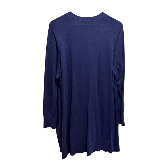 Melissa McCarthy Purple Longline Cardigan Sweater Size 2X - Picture 3 of 11